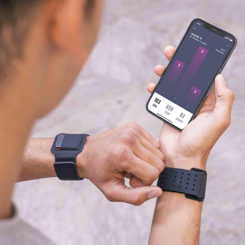 PunchLab Bluetooth Sensors Punch Tracker for Heavy Bag & Shadow Boxing, Fits Hanging & Standing Bags, Ideal for Beginners & Pro Boxers, Track Power, Count & Progress, Works with App - Image 3
